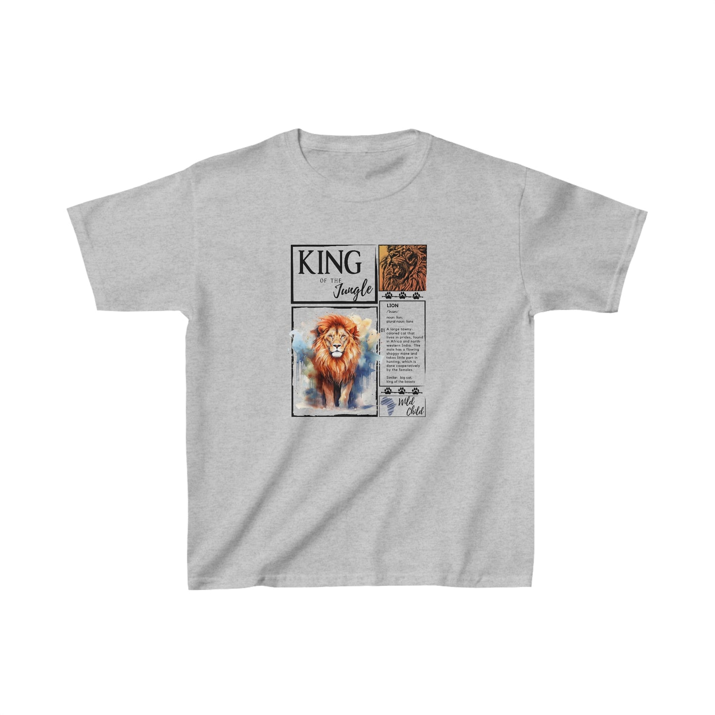 King of the Jungle - Kids Heavy Cotton Tee