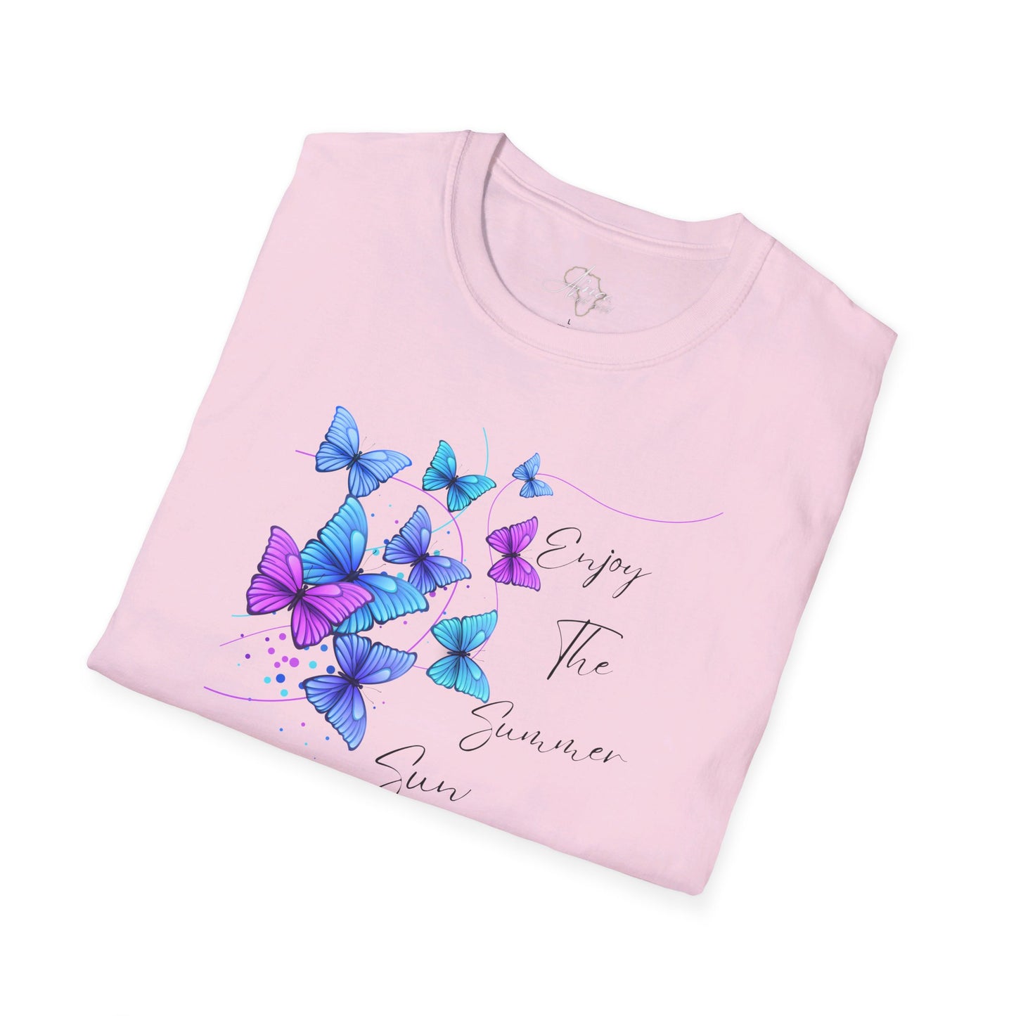 Enjoy The Summer Sun Butterflies - Adult Heavy Cotton Tee