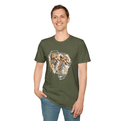 Africa Cheetahs - Adult Heavy Cotton T-shirt