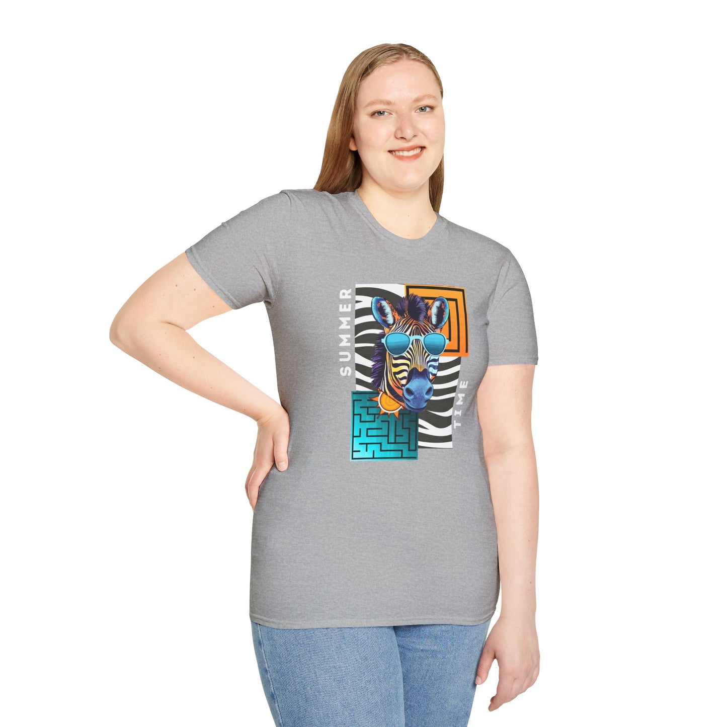 Cool Zebra - Adult Heavy Cotton Tee