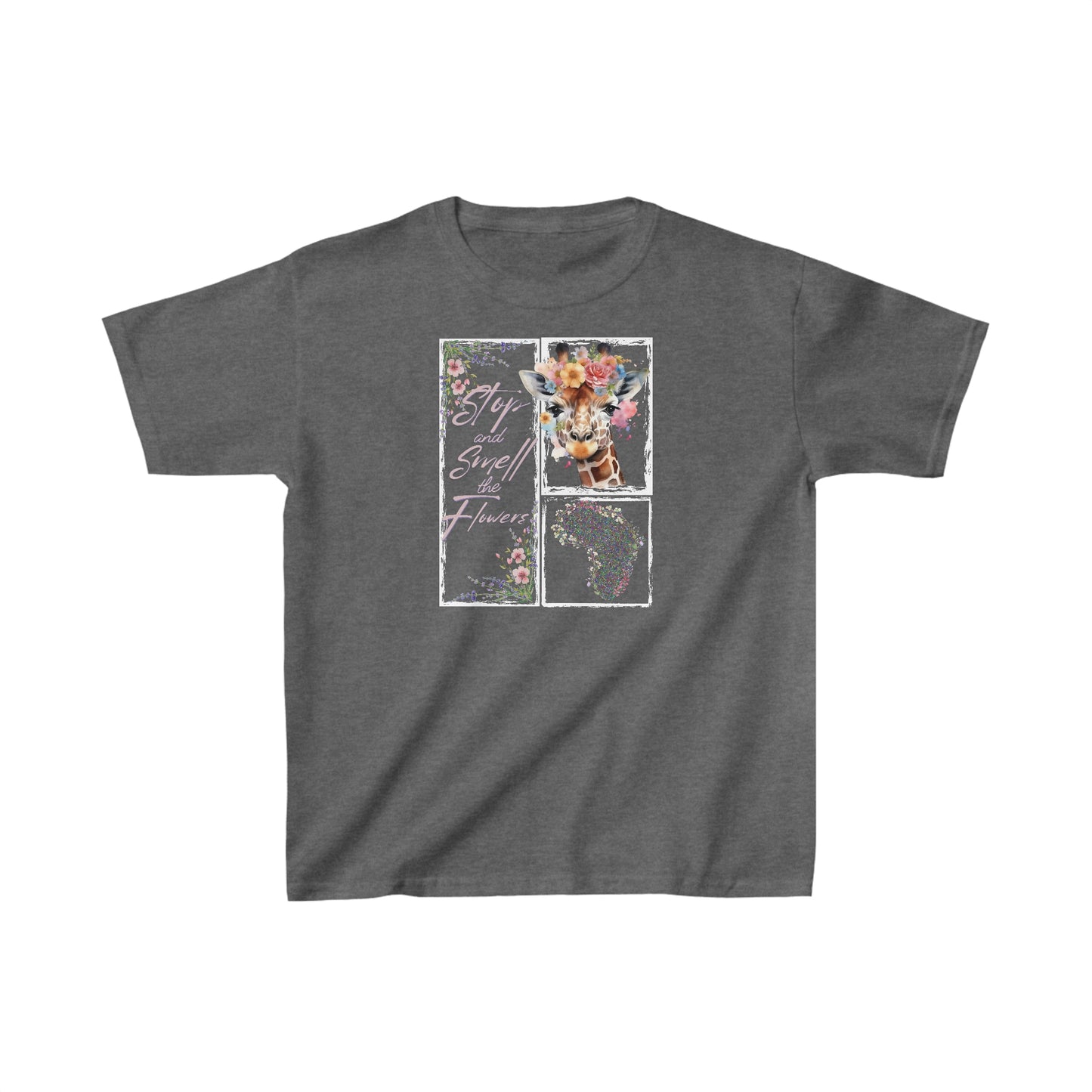 Smell The Flowers - Kids Heavy Cotton Tee