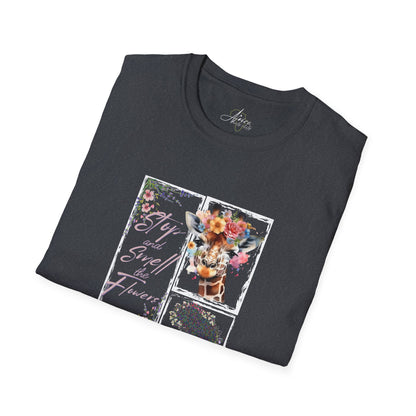 Smell the Flowers - Adult  Heavy Cotton Tee