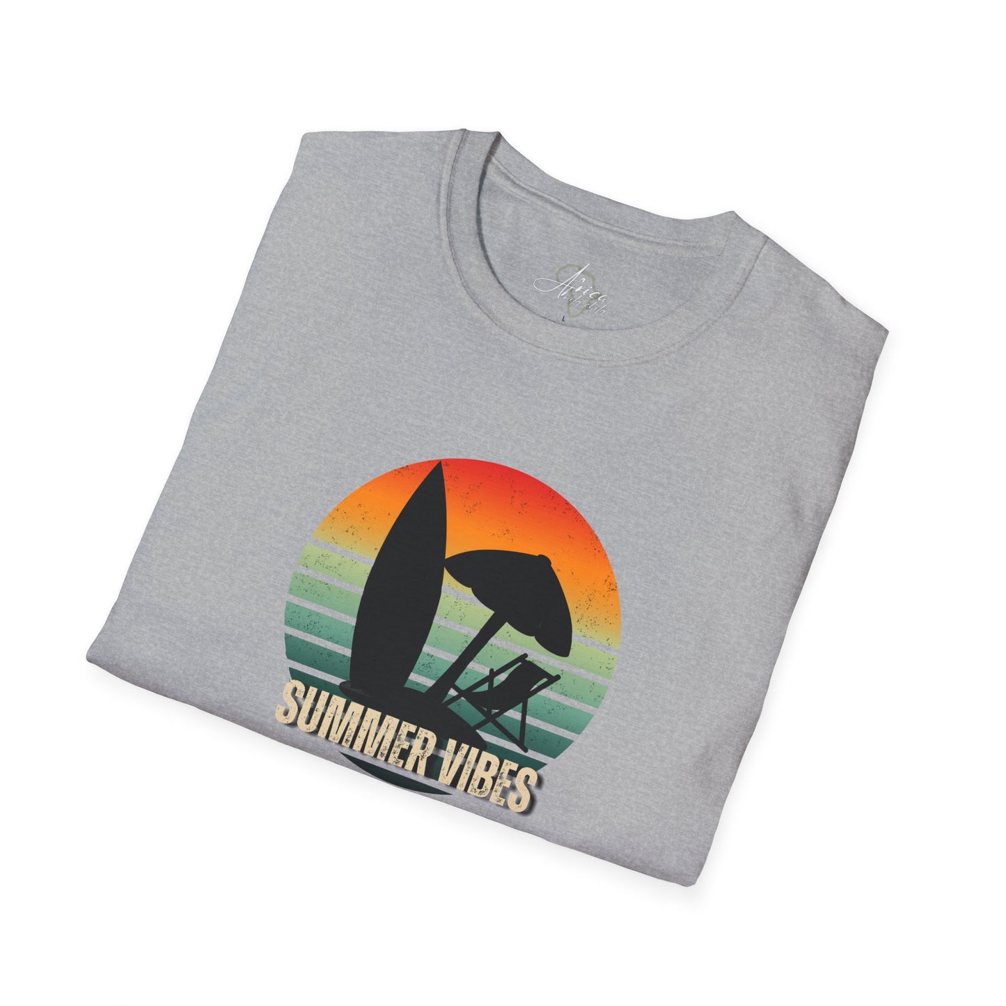 Retro Summer Vibes - Adult Heavy Cotton Tee