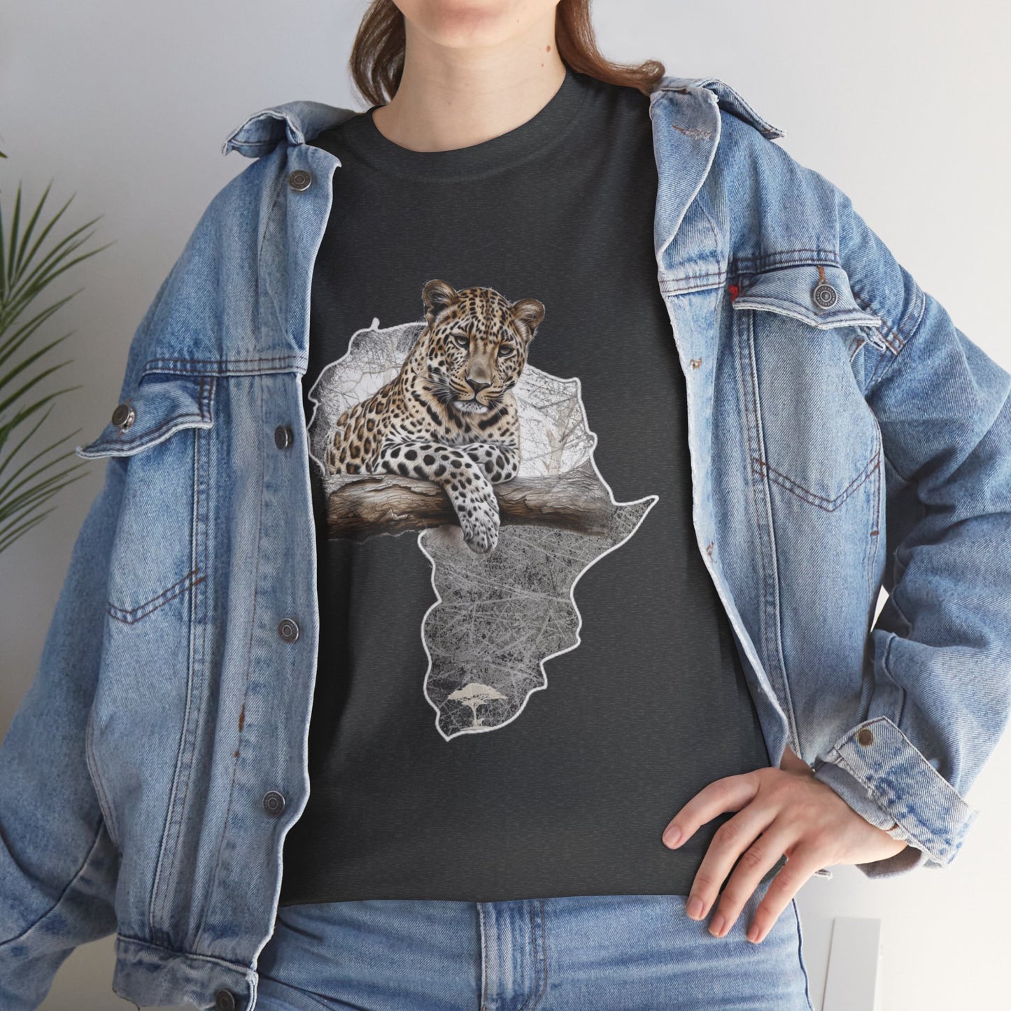 Africa Leopard - Adult Heavy Cotton Tee