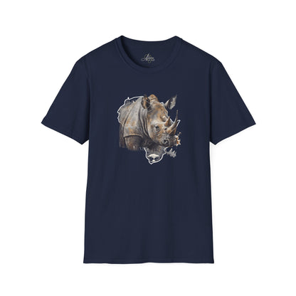 Africa Rhino  - Adult Softstyle T-Shirt