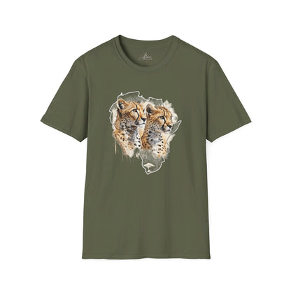 Africa Cheetahs - Adult Heavy Cotton T-shirt