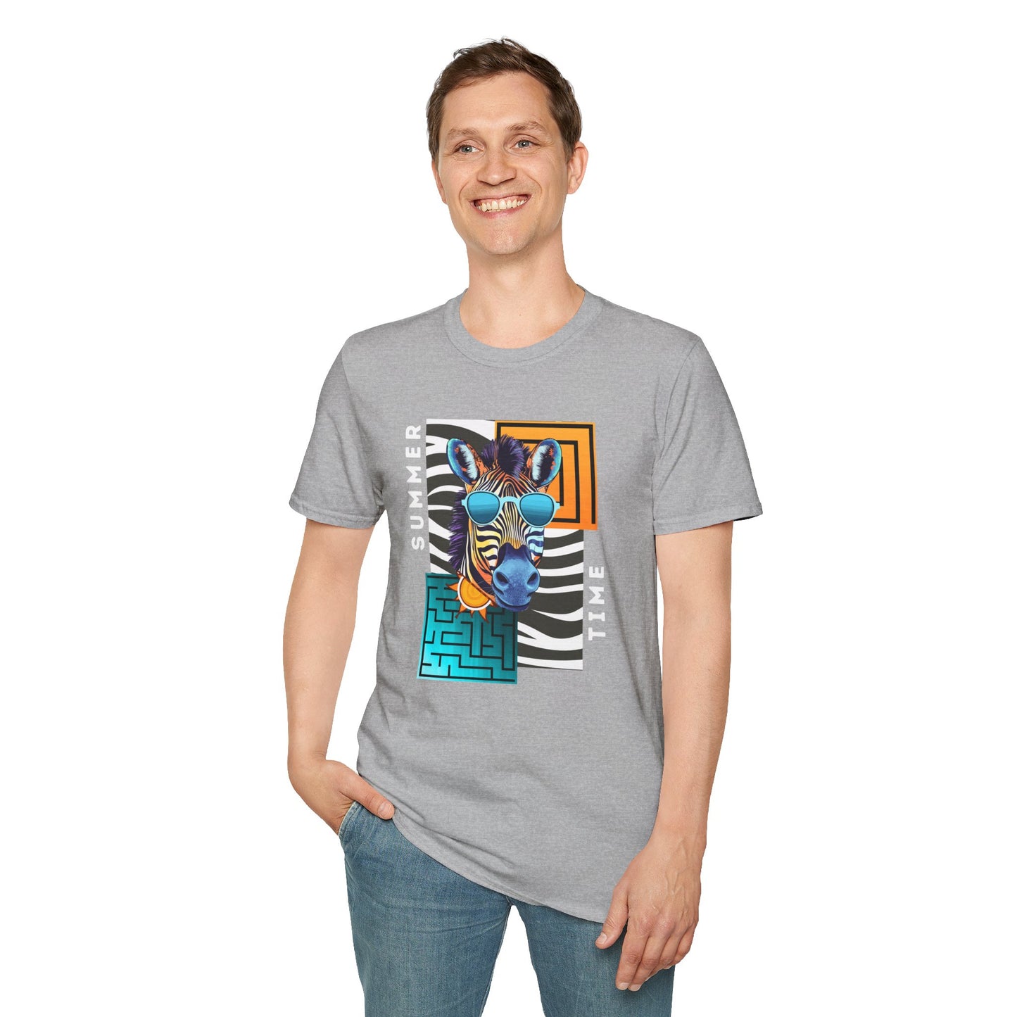 Cool Zebra - Adult Heavy Cotton Tee