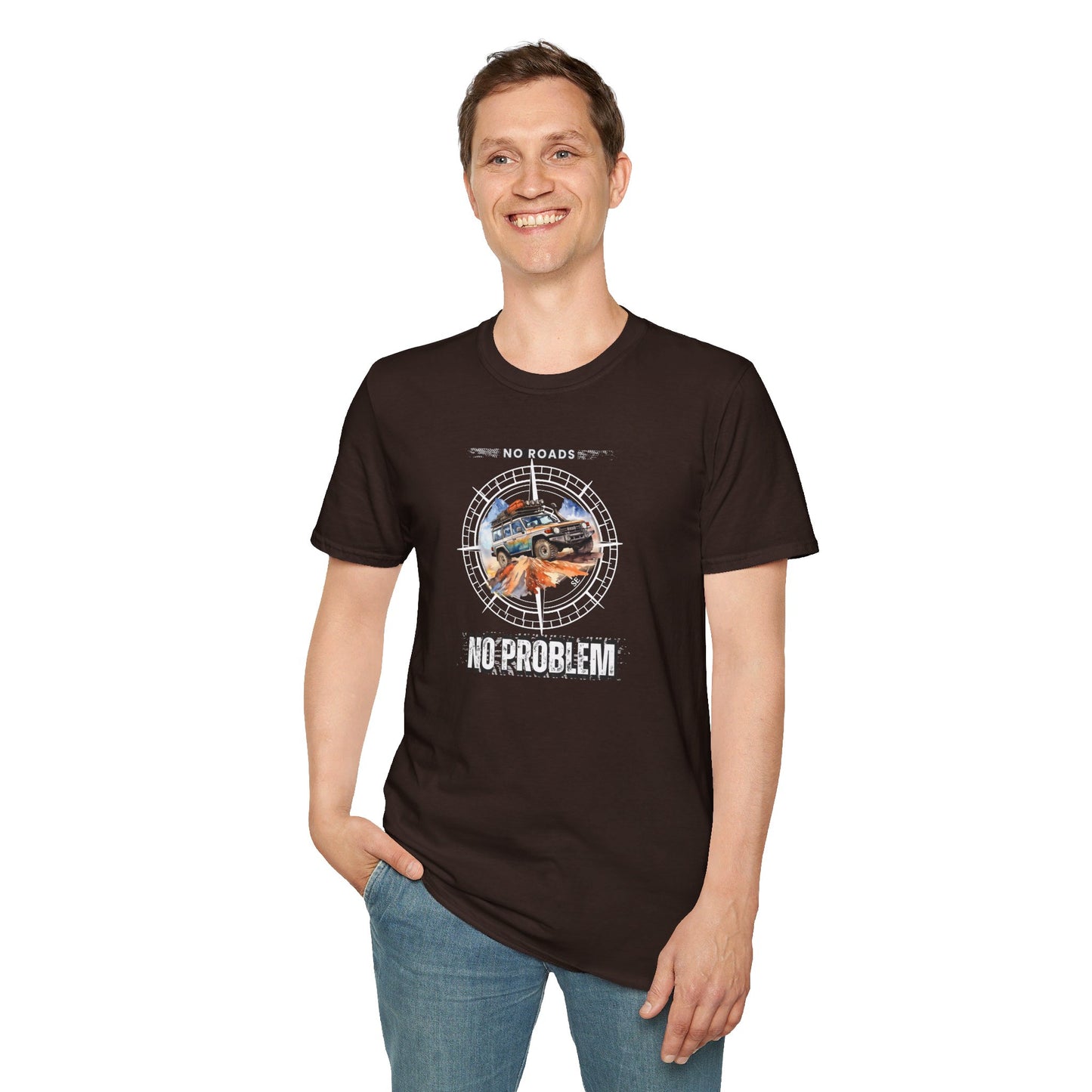 No Road No Problem - Adult Softstyle T-Shirt