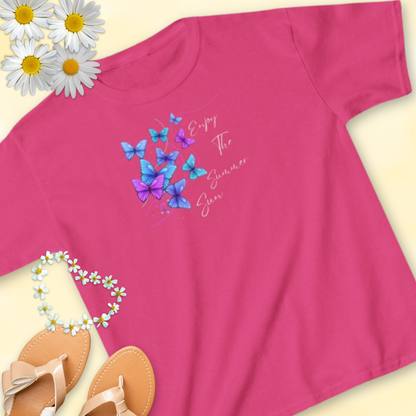 Enjoy The Summer Sun Butterflies - Kids Tee