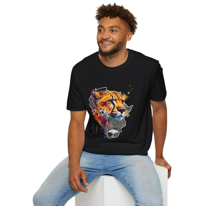 Africa Rainbow Cheetah - Adult Softstyle T-Shirt