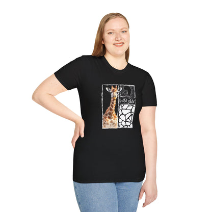 Giraffe Wild Child - Adult Heavy Cotton Tee