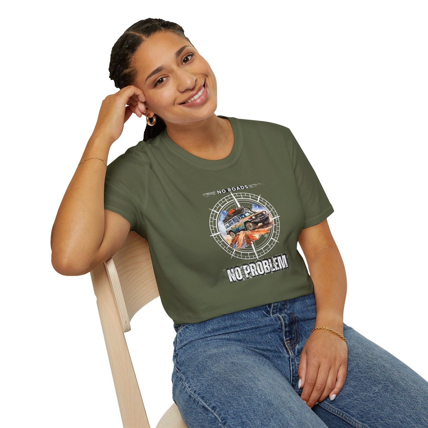 No Road No Problem - Adult Softstyle T-Shirt