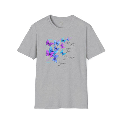 Enjoy The Summer Sun Butterflies - Adult T-Shirt