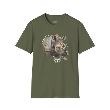 Africa Rhino  - Adult Heavy Cotton Tee