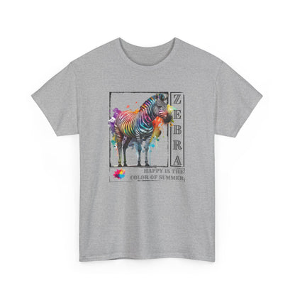 Color of Summer Zebra - Adult Heavy Cotton Tee