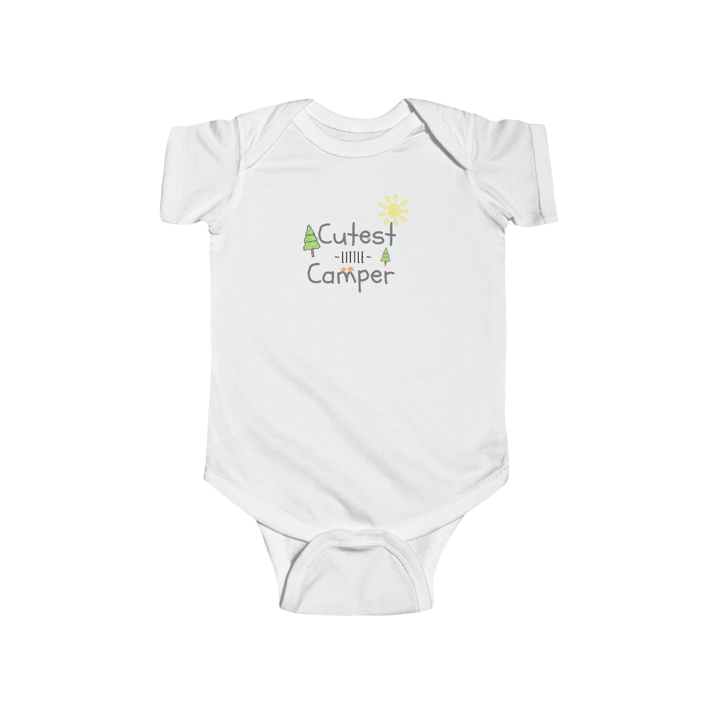 Cutest Little Camper Sunshine & Trees - Infant Fine Jersey Bodysuit