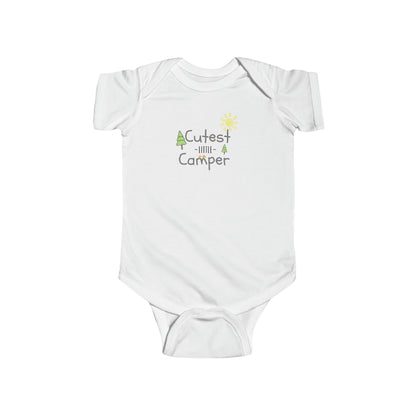 Cutest Little Camper Sunshine & Trees - Infant Fine Jersey Bodysuit