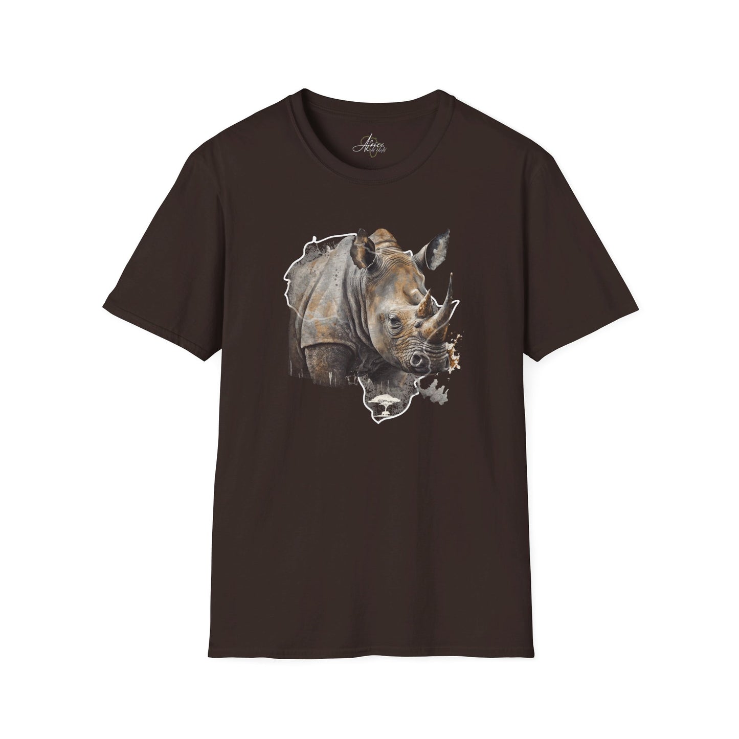 Africa Rhino  - Adult Heavy Cotton Tee