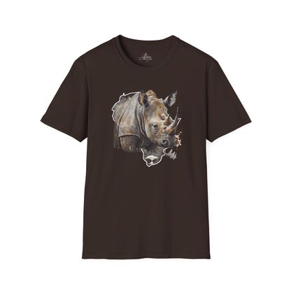 Africa Rhino  - Adult Heavy Cotton Tee