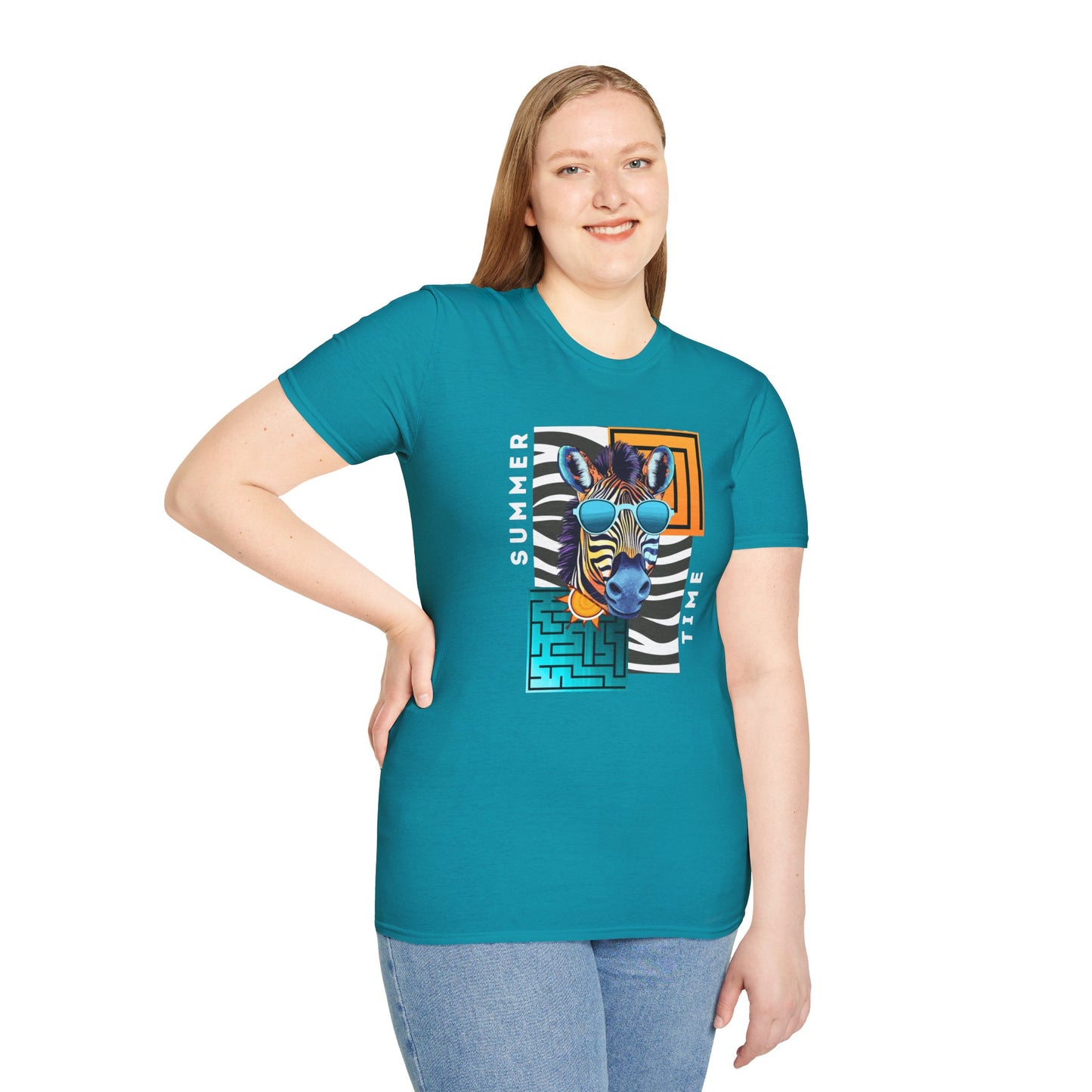 Cool Zebra - Adult Heavy Cotton Tee