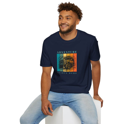 Adventure Starts Here - Adult Heavy Cotton Tee