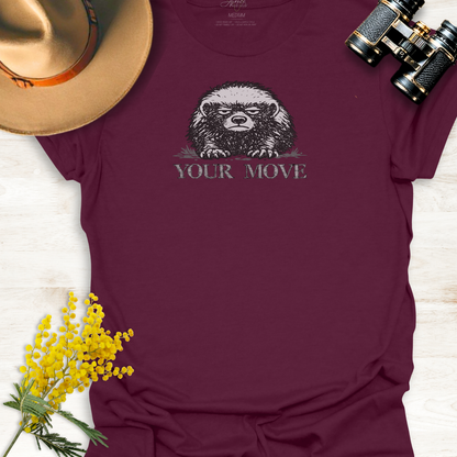 Honey Badger "Your Move" - Wildlife Adult T-Shirt