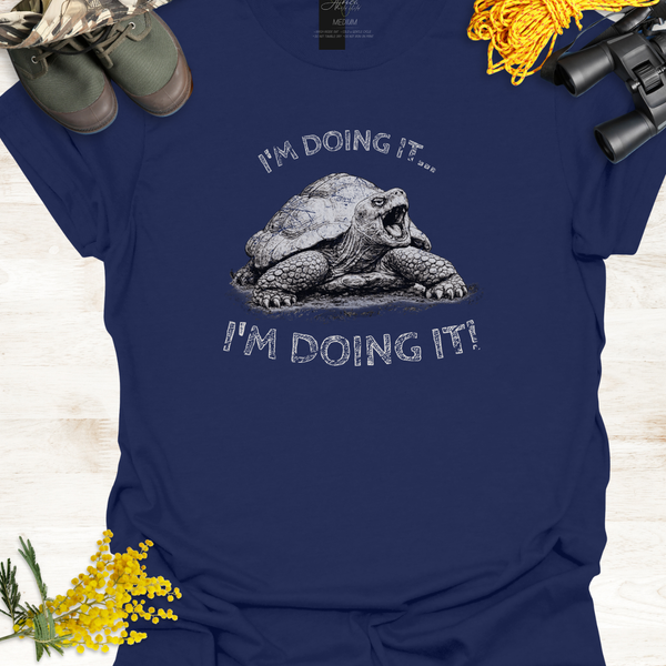 Tortoise Wildlife Graphic T-Shirt - I'm Doing It!