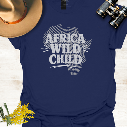 Africa Map Fingerprint Graphic T-Shirt