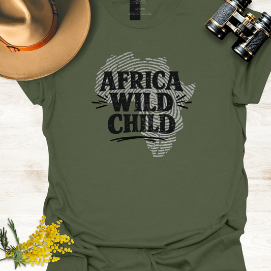 Africa Map Fingerprint Graphic T-Shirt