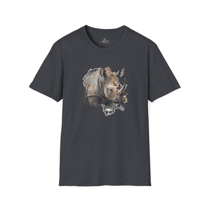 Africa Rhino  - Adult Softstyle T-Shirt