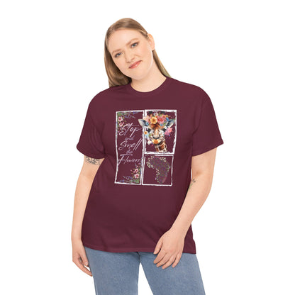 Smell the Flowers - Adult Heavy Cotton Tee