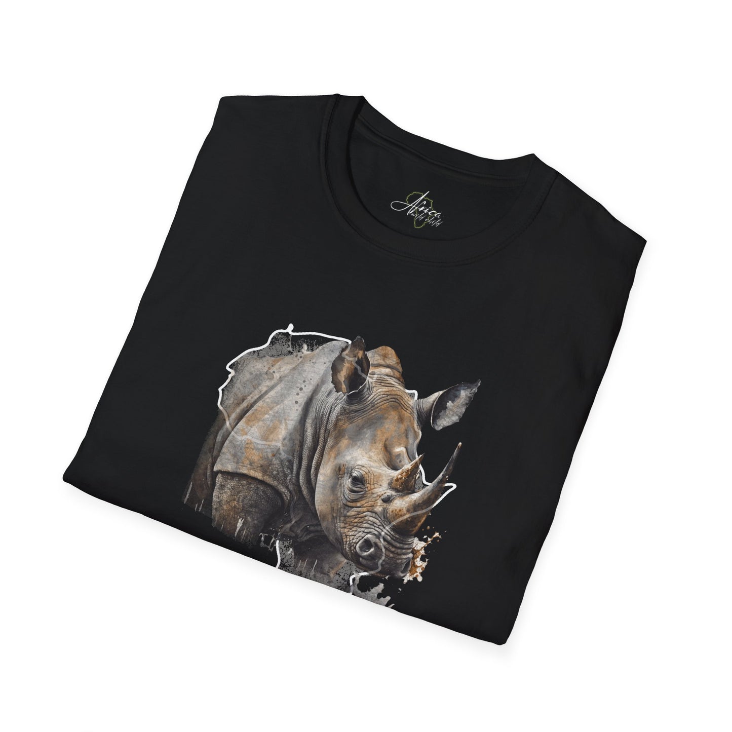 Africa Rhino  - Adult Softstyle T-Shirt