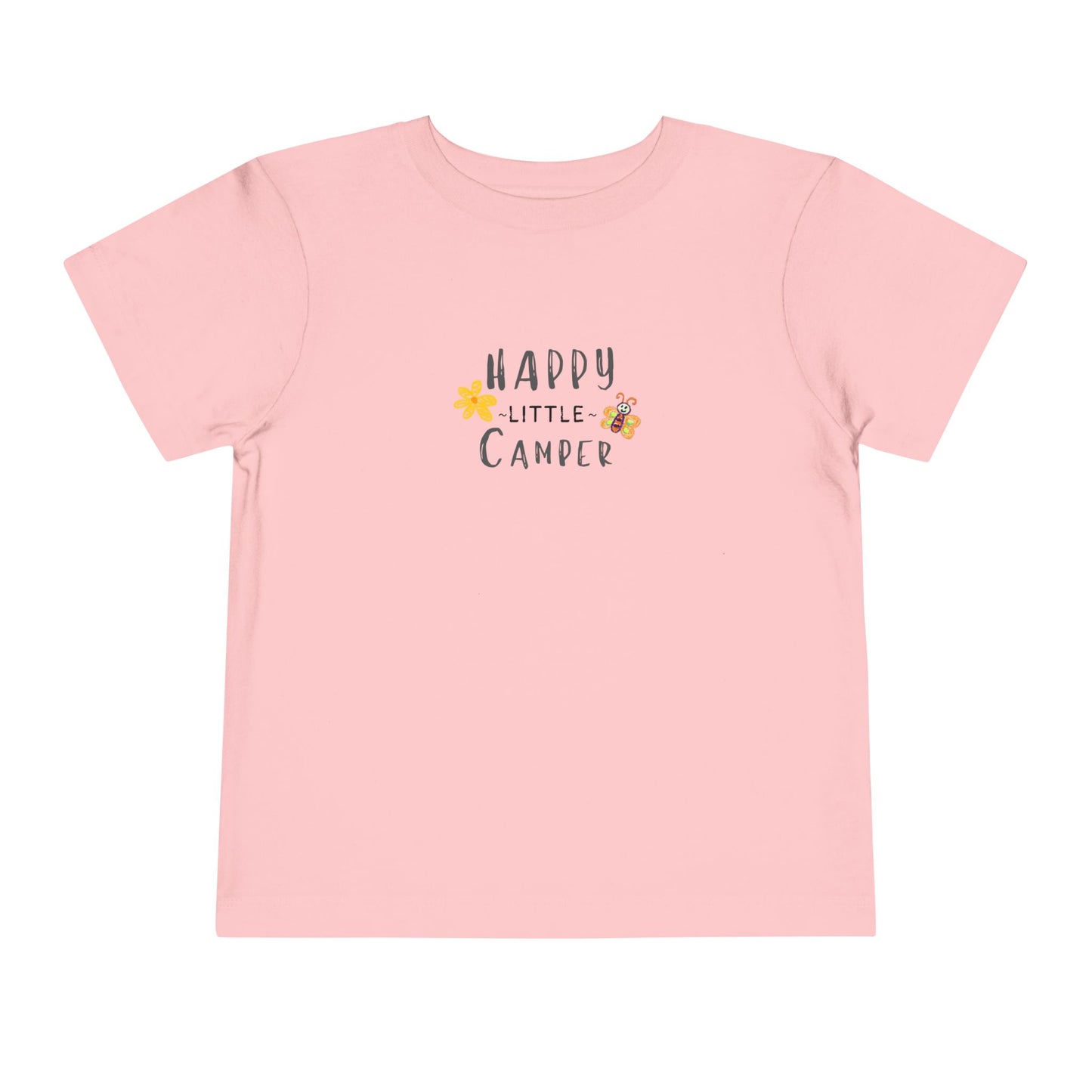 Happy Little Camper - Flower Butterfly - Toddler T-shirt