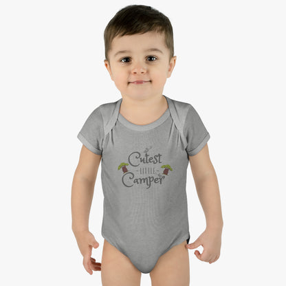 Cutest Little Camper Bird & Baobabs - Infant Baby Rib Bodysuit