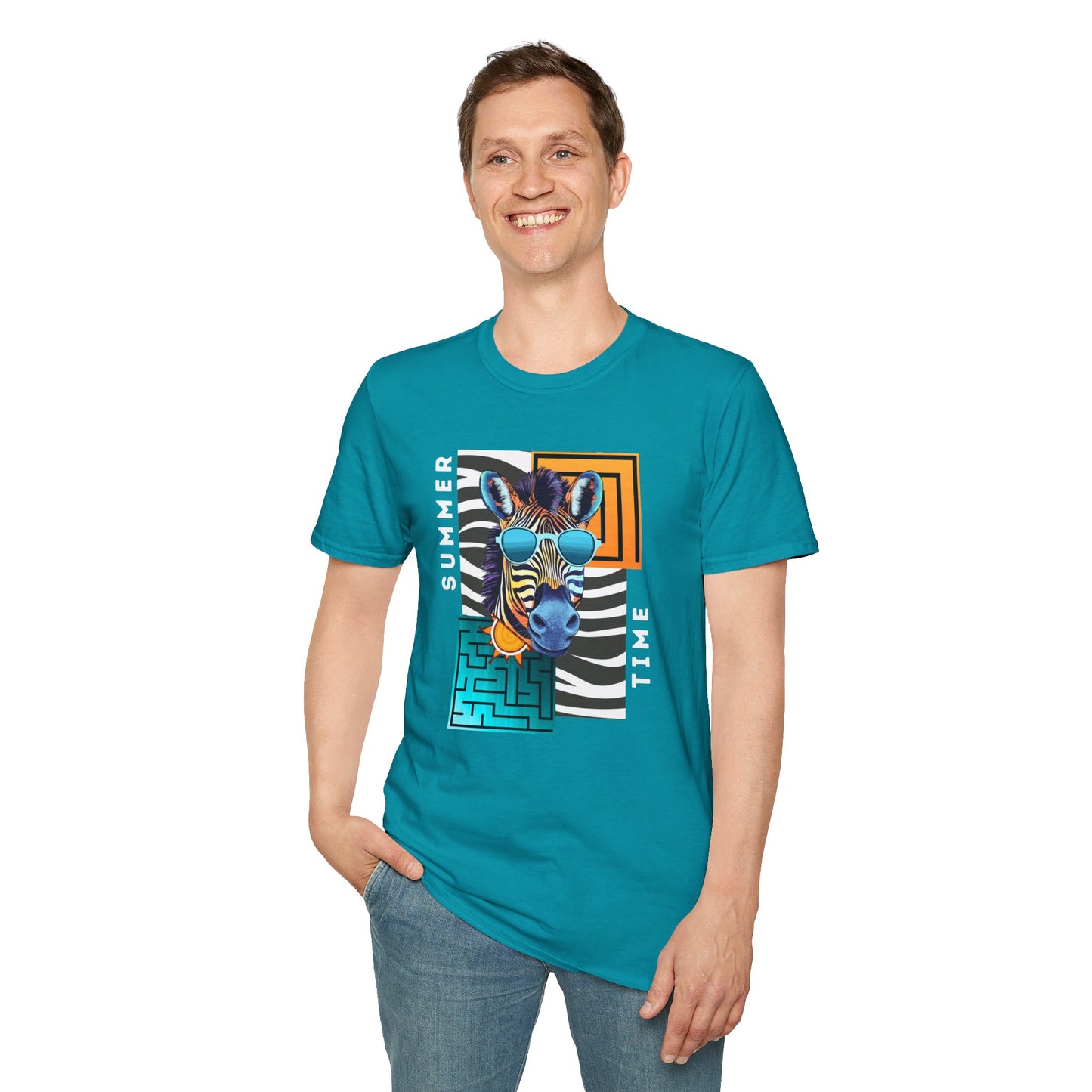 Cool Zebra - Adult Heavy Cotton Tee