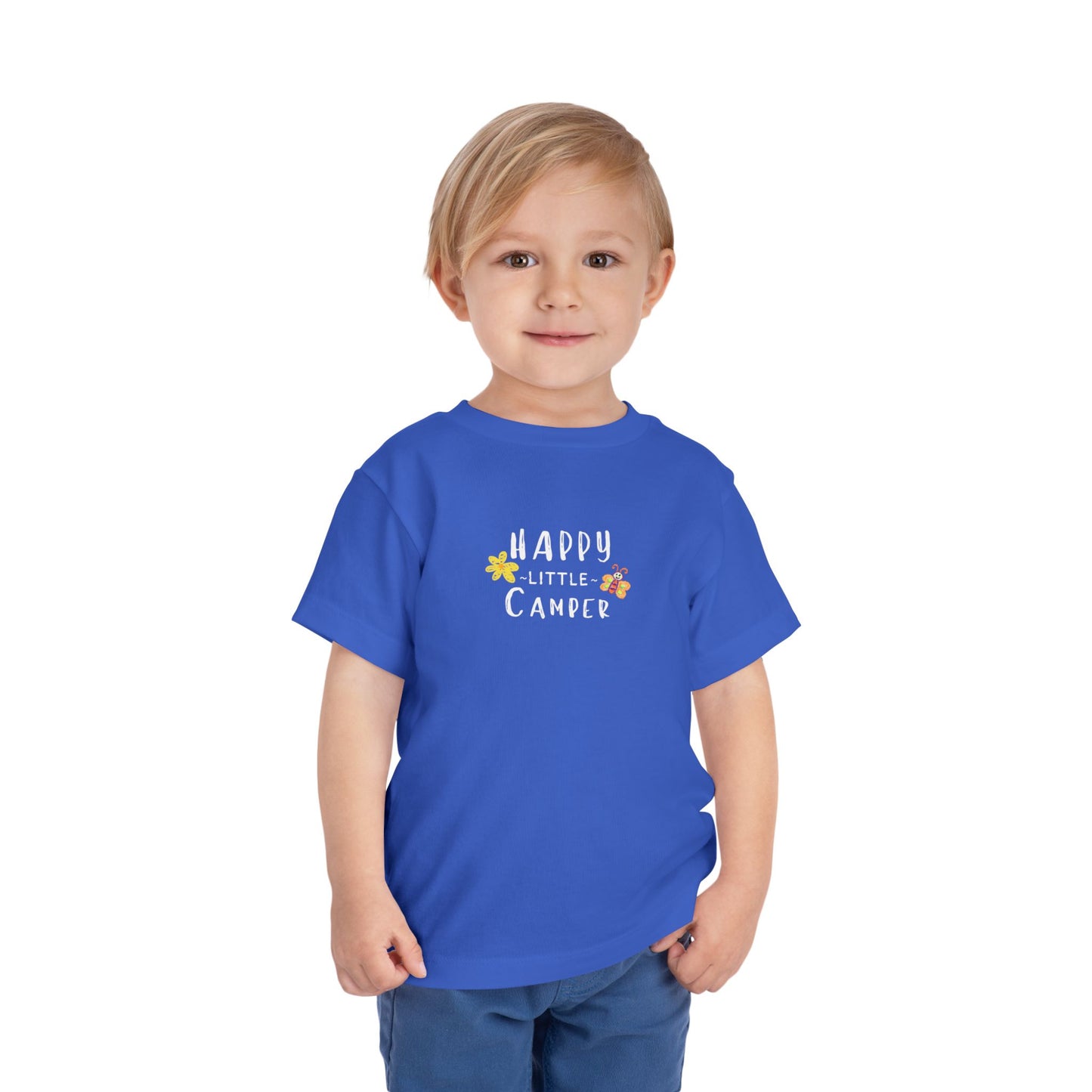 Happy Little Camper - Flower Butterfly - Toddler T-shirt