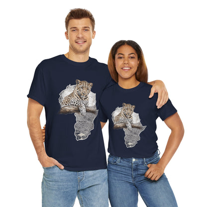 Africa Leopard - Adult Heavy Cotton Tee