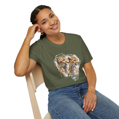 Africa Cheetahs - Adult Heavy Cotton T-shirt