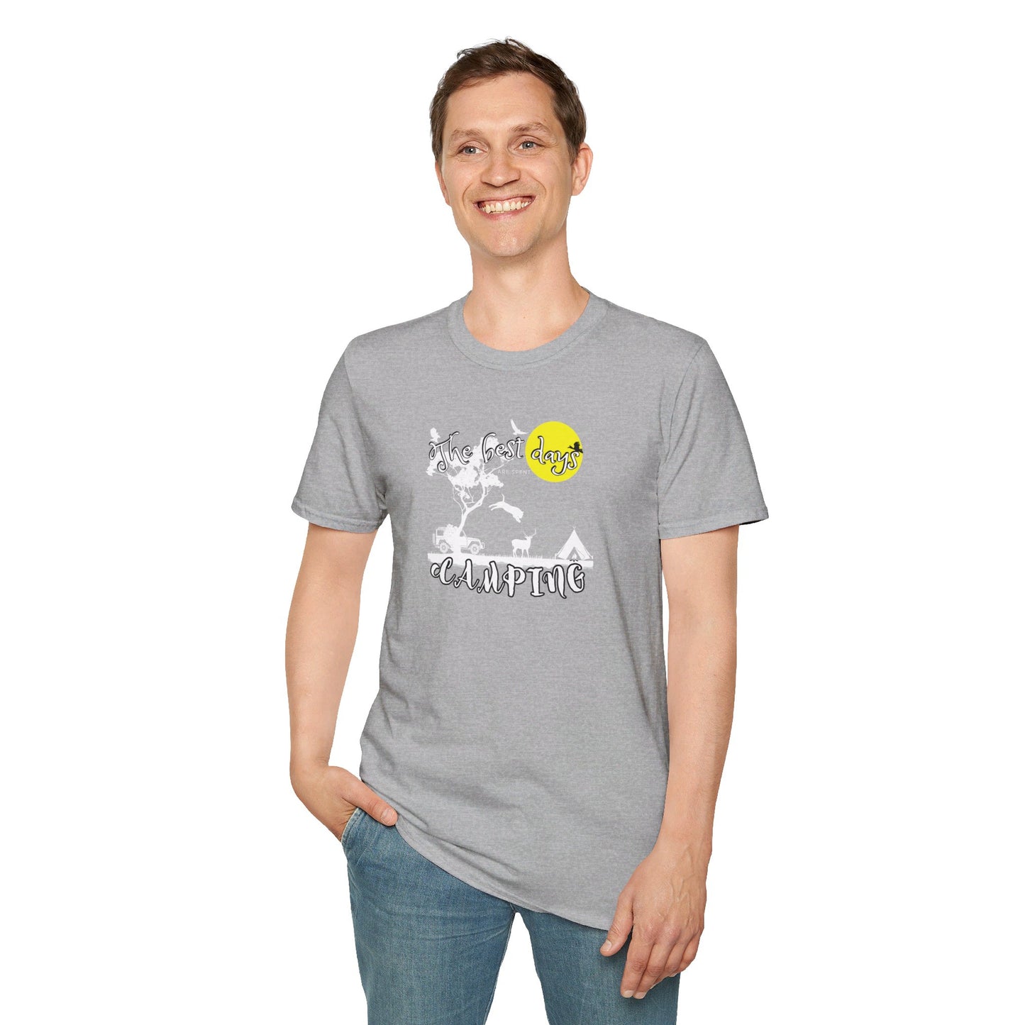 The Best Days are spent Camping - Unisex T-shirt