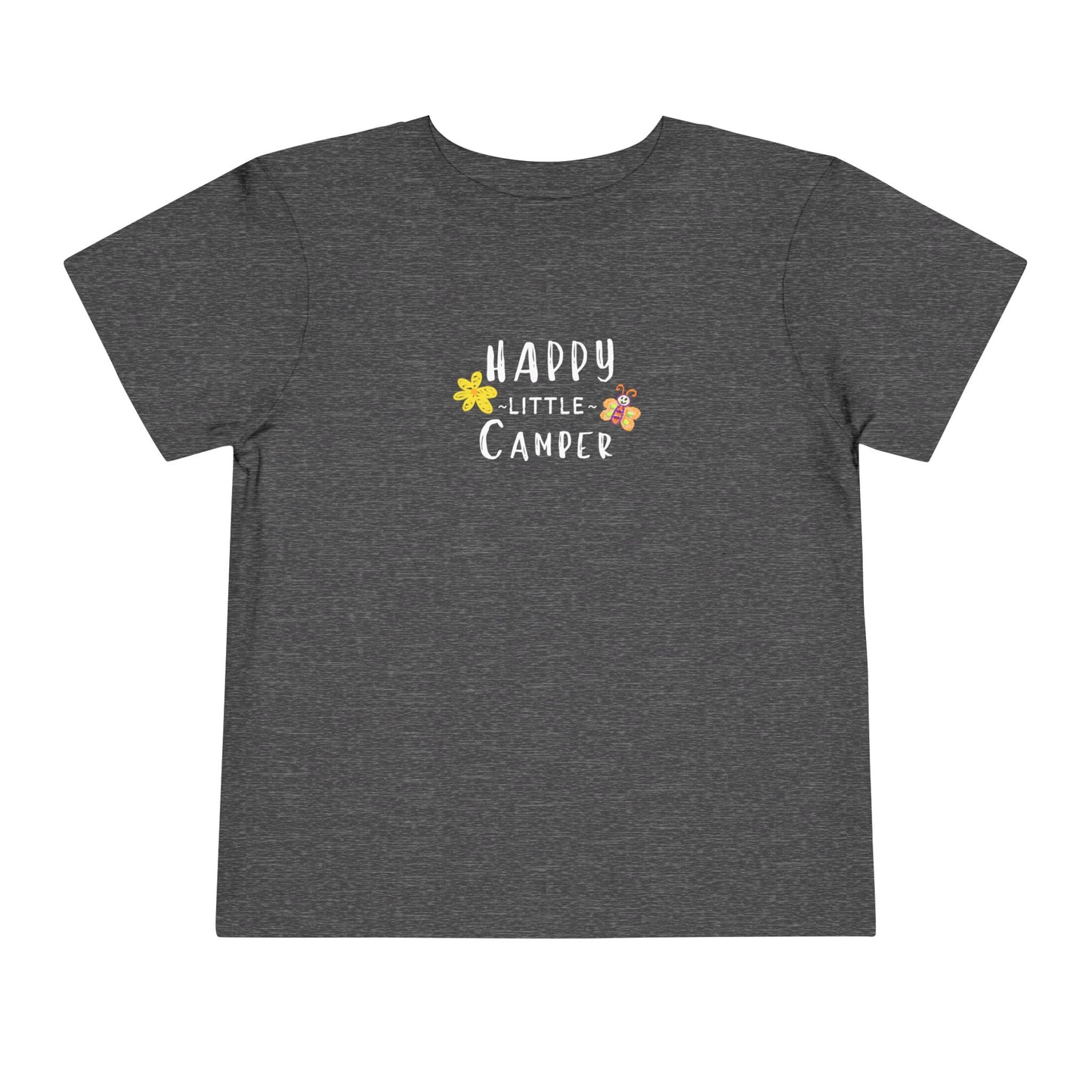 Happy Little Camper - Flower Butterfly - Toddler T-shirt