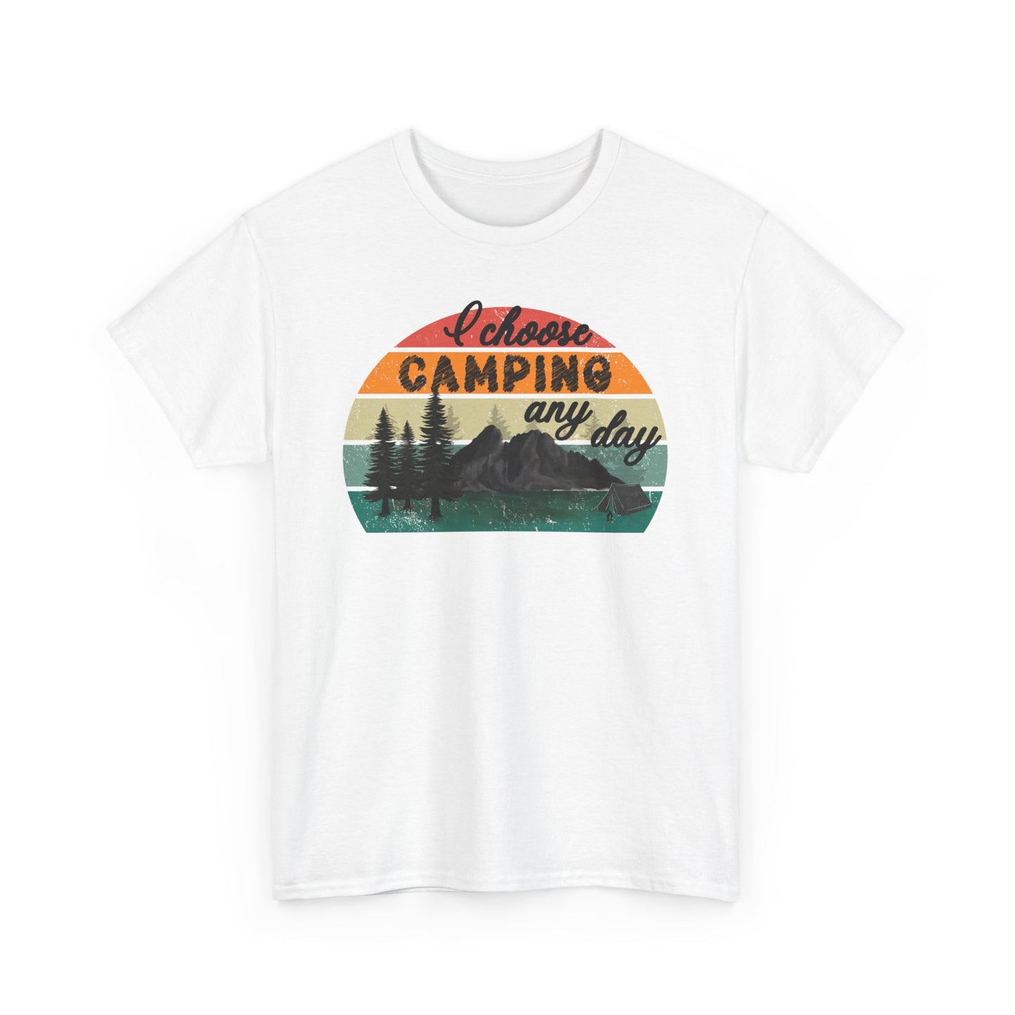 I Choose Camping - Adult Heavy Cotton Tee