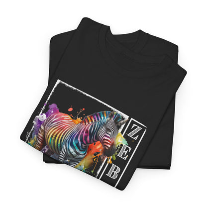 Color of Summer Zebra - Adult Heavy Cotton Tee