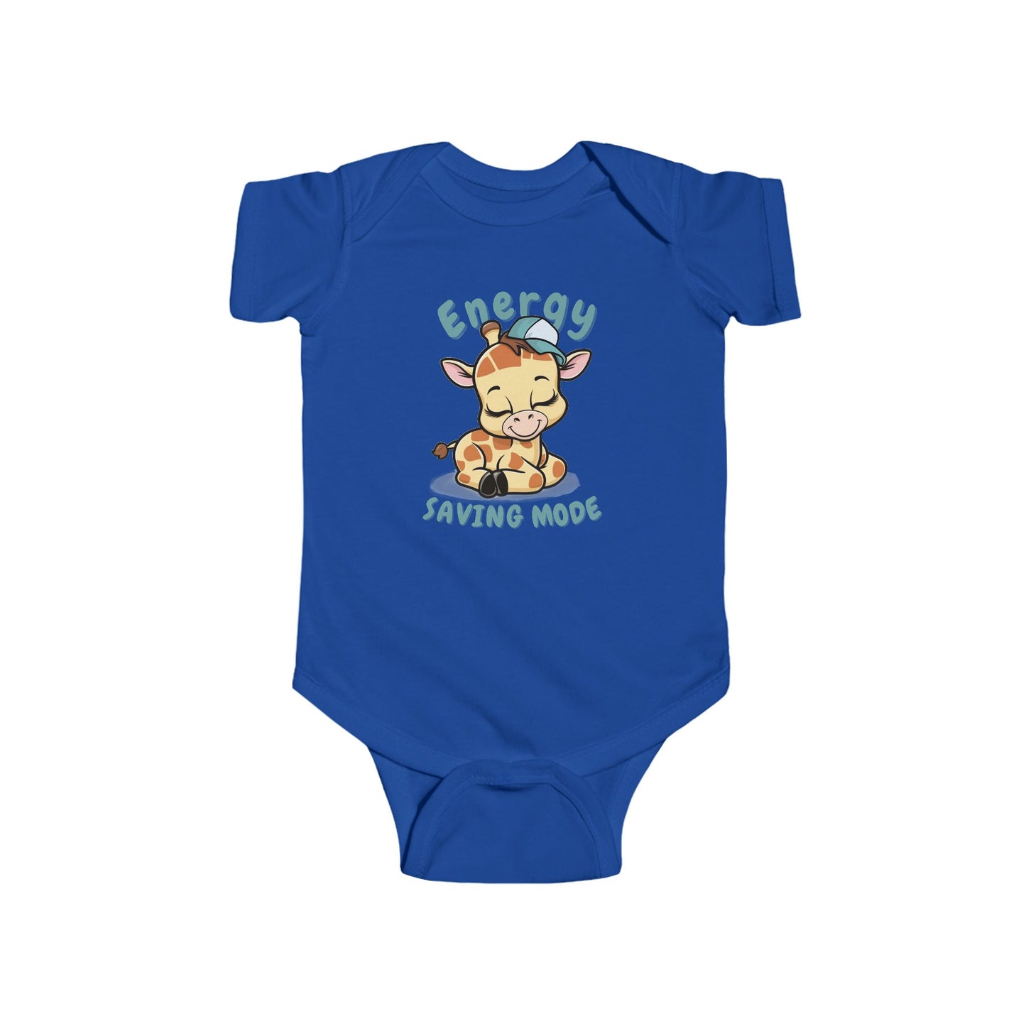 Energy Saving Giraffe with Cap Fine Jersey Bodysuit