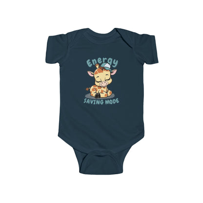 Energy Saving Giraffe with Cap Fine Jersey Bodysuit