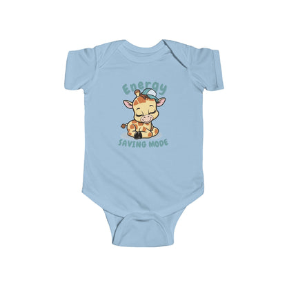 Energy Saving Giraffe with Cap Fine Jersey Bodysuit