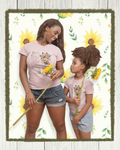 Mommy & Me Bundle - Smell the Flowers Matching Tees in Pink