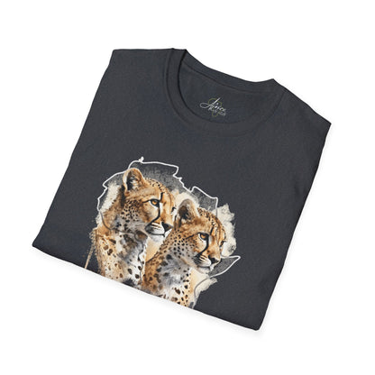 Africa Cheetahs - Adult Heavy Cotton T-shirt