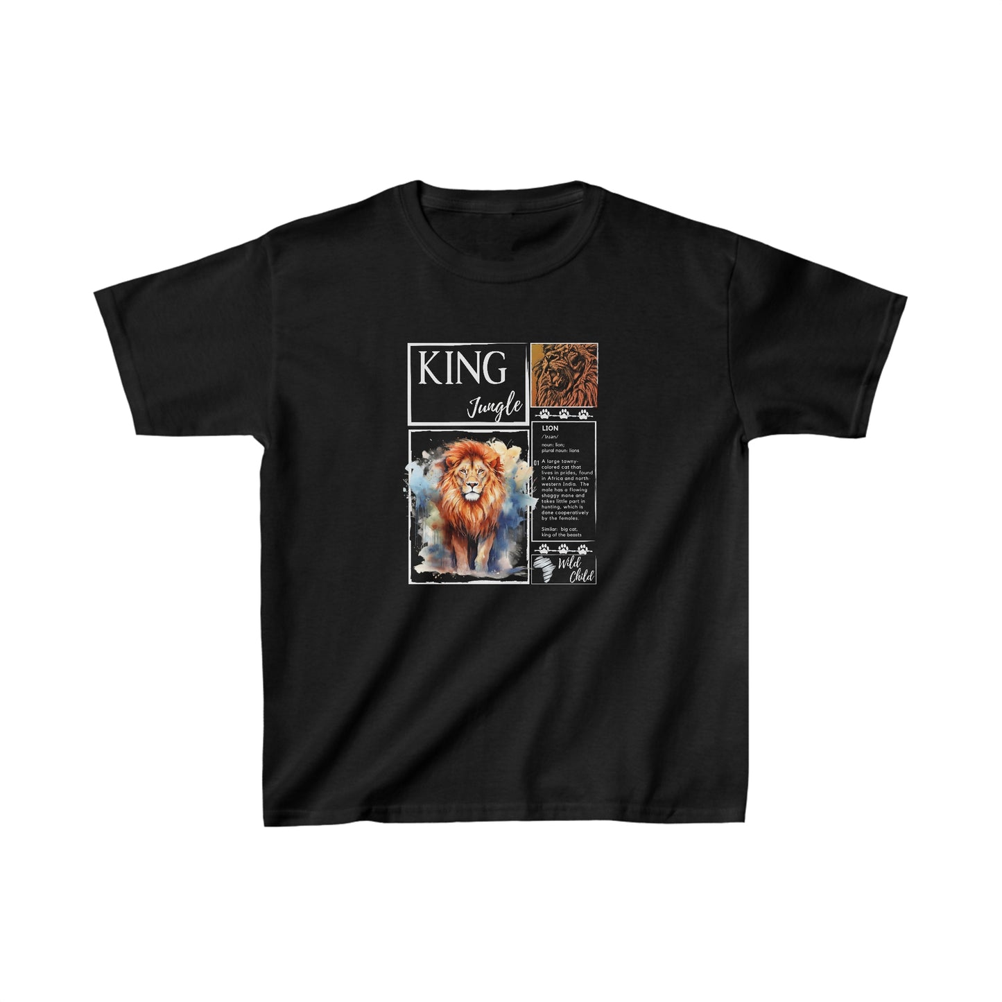 King of the Jungle - Kids Heavy Cotton Tee