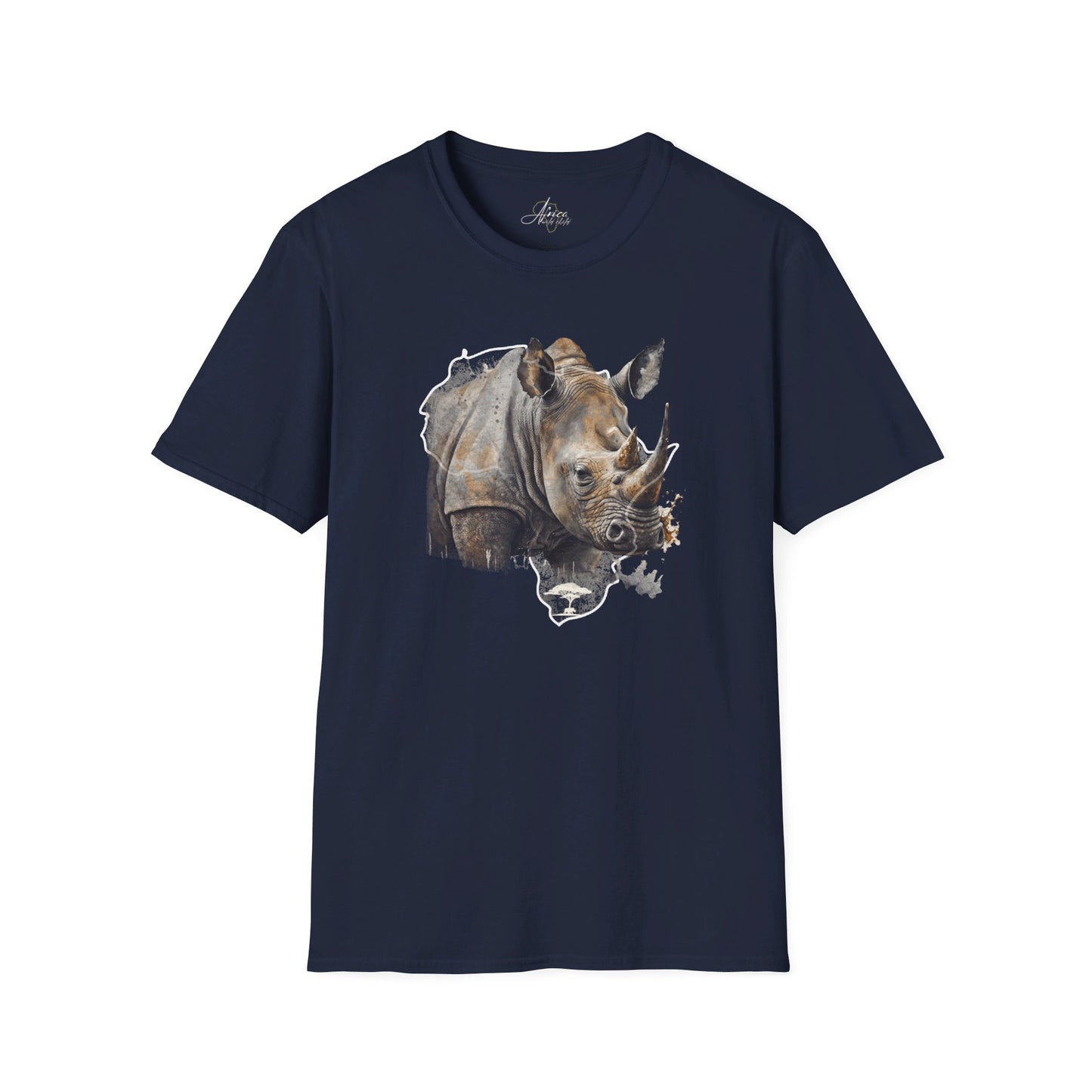 Africa Rhino  - Adult Heavy Cotton Tee