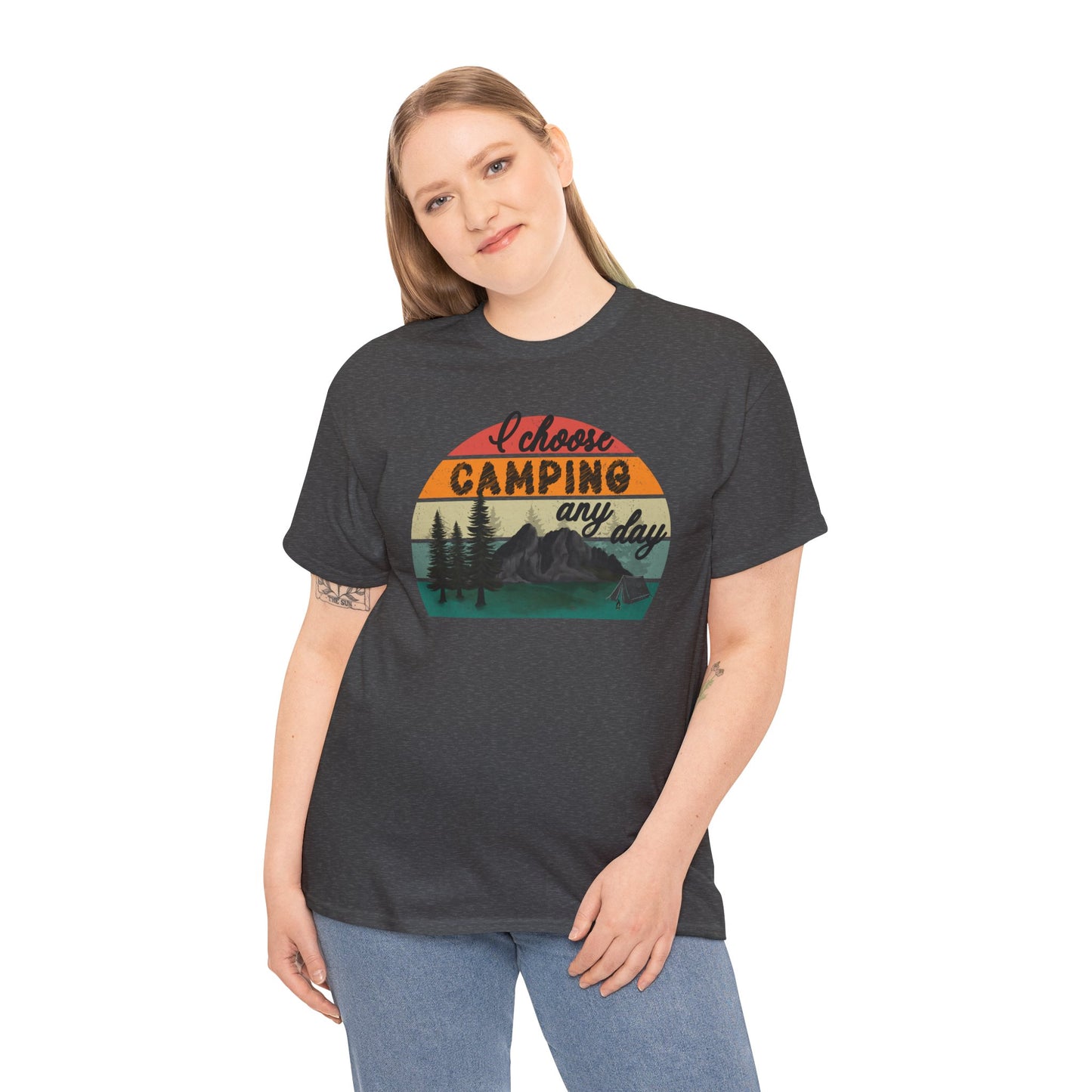 I Choose Camping - Adult Heavy Cotton Tee